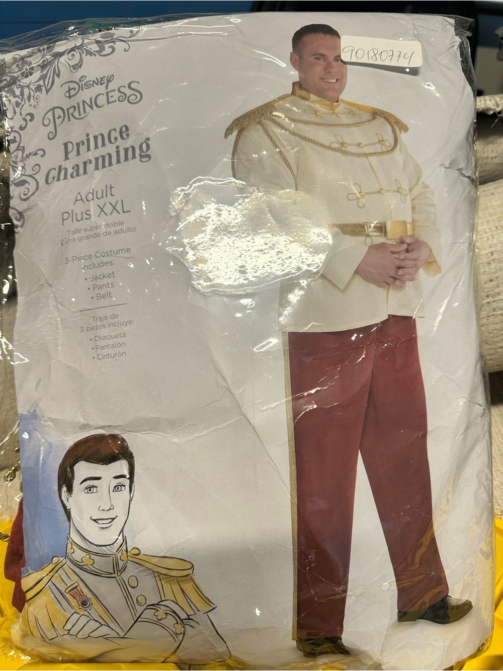Disney Prince Charming Costume - Cream & Red